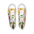 Flamingo Life Plumeria Hightop Canvas Shoes in Mens and Womens Sizes