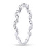 Diamond Stackable Band | 10kt White Gold Womens Round Diamond Zigzag Stackable Band Ring 1/5 Cttw |  Splendid Jewellery