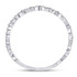 Diamond Stackable Band | 10kt White Gold Womens Round Diamond Zigzag Stackable Band Ring 1/5 Cttw |  Splendid Jewellery