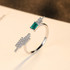 925 Sterling Silver Emerald Ring Jewelry