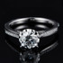 Classic Round Cut Moissanite Diamond Ring