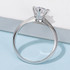 Classic Round Cut Moissanite Diamond Solitaire Ring