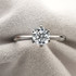 Classic Round Cut Moissanite Diamond Solitaire Ring