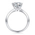 Classic Round Cut Moissanite Diamond Solitaire Ring