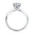 Classic Round Cut Moissanite Diamond Solitaire Ring