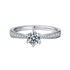 0.5ct Round Cut Moissanite Diamond Ring