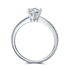 0.5ct Round Cut Moissanite Diamond Ring