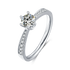 0.5ct Round Cut Moissanite Diamond Ring