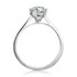 Classic Round Cut Moissanite Diamond Love Solitaire Rings