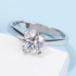 Classic Round Cut Moissanite Diamond Love Solitaire Rings
