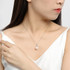 Queen Crown Sterling silver 9.5-10mm Freshwater White Pearl Pendant Necklace
