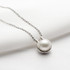 Classic Sterling Silver Freshwater White 9mm Pearl Pendant Necklace for Women