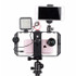 DIGITBLUE Pro Smartphone Video U-Rig | 3 Shoe Mounts Filmmaking Case | Handheld Phone Video Stabilizer | Grip Tripod Mount Stand