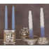 Jerusalem Theme Candleholders - Silver Candlesticks