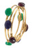 Station stone multi bangle bracelet