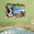 3D Animal Landscape Creative Wall Stickers Home Decor Mural Art Removable Wall Decals