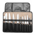 Chef Cutter Tool Bag Roll Bag Carry Case Bag Kitchen Portable Storage Black Coffee