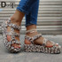 DORATASIA Big Size 34-44 Luxury Brand Lady Summer Gladiator Sandals Women Wedges Party Snake Veins Colorful Sandals Shoes Woman