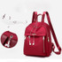 2019 New Fashion Women’s Oxford Cloth Backpack Anti-Theft Rucksack School Hot Sale Shoulder Bag Black Red