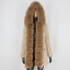 BLUENESSFAIR 2020 Waterproof Long Parka Real Fur Coat Natural Fox Fur Collar Hood Outerwear Winter Jacket Women Warm Streetwear