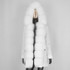 BLUENESSFAIR 2020 Waterproof Long Parka Real Fur Coat Natural Fox Fur Collar Hood Outerwear Winter Jacket Women Warm Streetwear