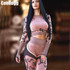 Women Seamless Yoga Sets Camouflage Sports Sets Long Sleeve Crop Top Shirts High Waist Yoga Pants Fitness Gym Clothing Yoga Suit