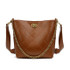 Fashion Bucket Bag Plaid PU Leather Crossbody Bags For Women Luxury Handbags Women Bags Designer Chain Women Shoulder Bag