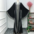 Luxurious Femme Kimono Kaftan Handstudded Robe Dubai Islam Muslim Hijab Dress Abayas Caftan Marocain Qatar Oman Turkey  Clothing