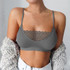 Womens Summer Sexy Lace Camis Crop Tanks Tops Sleeveless Cotton Bustier Solid Bandeau Bra Vest Seamless Bralette Tees