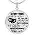 To My Wife Luxury Necklace: Husband And Wife Necklace,Birthday Gifts For Her, Perfect Wedding Gift For Wife 217SO