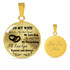To My Wife Luxury Necklace: Husband And Wife Necklace,Birthday Gifts For Her, Perfect Wedding Gift For Wife 217SO