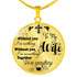 To My Wife Luxury Necklace: Husband And Wife Necklace,Birthday Gifts For Her, Perfect Wedding Gift For Wife 215so