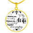 To My Wife Luxury Necklace: Husband And Wife Necklace,Birthday Gifts For Her, Perfect Wedding Gift For Wife 215so