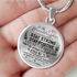 To my granddaughter: birthday gift for granddaughter, special necklace for granddaughter from grandpa, grandpa and granddaughter necklace, best gift for granddaughter 205grdp