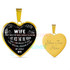 To my wife: Gift Ideas for wife, beautiful wife necklace, wife necklace, to my wife necklace, best gifts for wife, birthday gifts for wife, husband and wife necklace 797fwsn