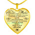 To my mom: Gift Ideas for mom, beautiful mom necklace, mom necklace, to my mom necklace, best gifts for mom, birthday gifts for mom, mother and daughter necklace 776fmbn