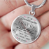 To my granddaughter: special birthday gift for granddaughter from grandpa, luxury necklace for granddaughter, grandpa and granddaughter necklace, best gift for your granddaughter 194grdp