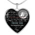 To my wife: Gift Ideas for wife, beautiful wife necklace, wife necklace, to my wife necklace, best gifts for wife, birthday gifts for wife, husband and wife necklace 657fwsn
