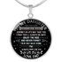 To my daughter: Birthday gift ideas for daughter, daughter necklace, to my daughter necklace, best gifts for daughter, birthday gifts for daughter, father and daughter necklace, daughter necklace from parents,  889fdsn