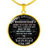 To my daughter: Birthday gift ideas for daughter, daughter necklace, to my daughter necklace, best gifts for daughter, birthday gifts for daughter, father and daughter necklace, daughter necklace from parents,  889fdsn