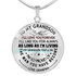 To my grandson:Birthday gift ideas for grandson, Grandson necklace from parents, Grandson necklace, to my grandson necklace, best gifts for grandson, birthday gifts for grandson, special grandson necklace,  859fSbn