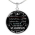 To my grandson: Grandson necklace, to my grandson necklace, best gifts for grandson, birthday gifts for grandson, grandmother and grandson necklace, special grandson necklace  469fSsn
