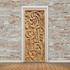Flower mural door wallpaper