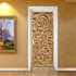 Flower mural door wallpaper