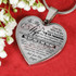 To My Wife Luxury Necklace: Unique Necklace For Wife - 'I Love You With All My Heart And Soul. I'm So Thankful For The Happiness' - 609wo