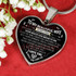 To My Wife Luxury Necklace: To My Wife Heart Necklace - 'You'll Understand That The Love I Have For You Will Never Change As Each Day Goes By. I Will Love You Till My Last Breath. I Love You, Always And Forever' - 593ws