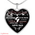 To My Daughter Luxury Necklace:  Best Gift For Daughter, Daughter Necklace From Dad, Father And Daughter Necklace 200DAS