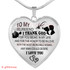 To My Girlfriend Luxury Necklace:  Best Gift For Girlfriend Romantic Necklace, Birthday Gifts For Girlfriend  346GFSo