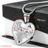 To My Wife Luxury Necklace: Husband And Wife Necklace, Birthday Gifts For Wife, Best Gifts For Wife 'Never Forget That I Love You'235wso