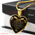 To My Daughter Necklace: I'm Glad There's You To Smile At Me And Brighten Up My Day To Share My Thoughts And Understand The Thing I Do And Say. 488DAG